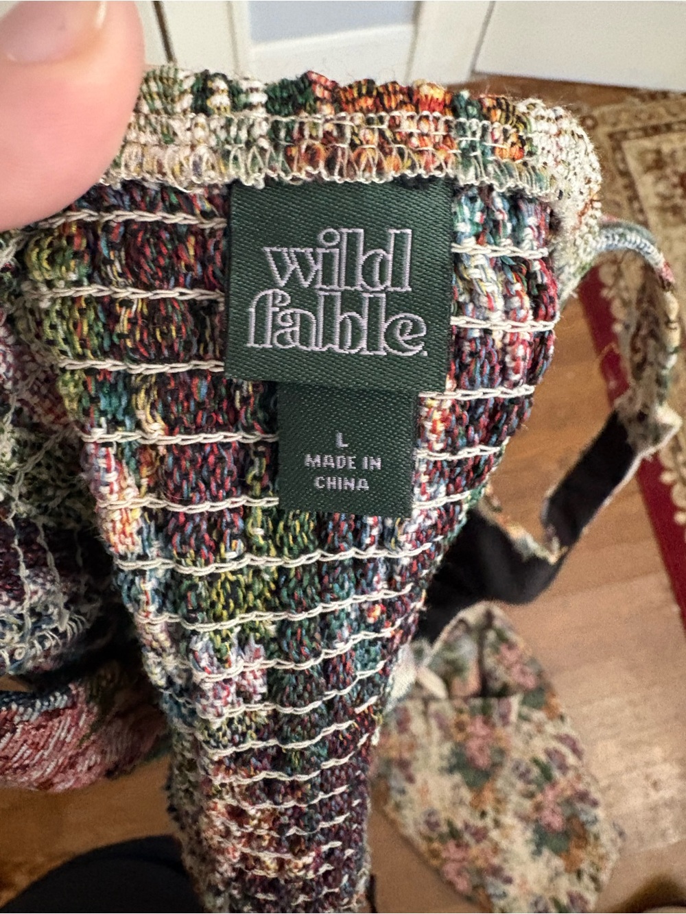 Wild Fable Multicolor Floral Jacquard Top and Skirt Two Piece Mini Dress - Picture 7 of 7